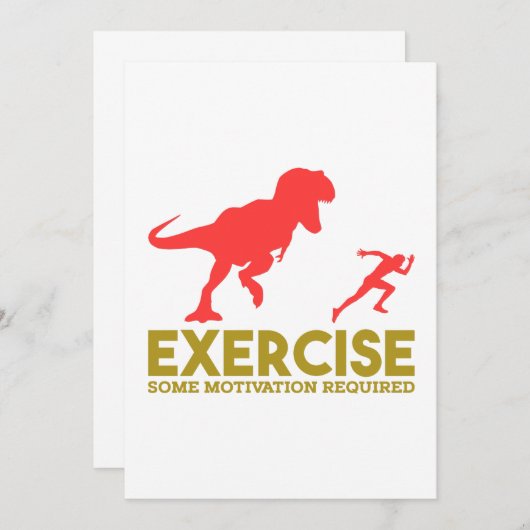 Carte De Remerciements Exercez une certaine motivation requise (Devant / Derrière)