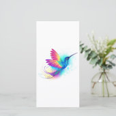 Carte De Remerciements Exotic Rainbow Hummingbird (Debout devant)