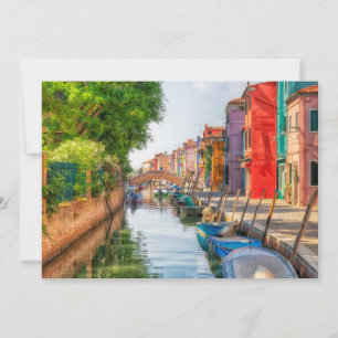 Carte De Remerciements Explorez le charme vibrant de Burano