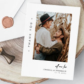 Carte De Remerciements Express Vos remerciements : Mariage photo simple e