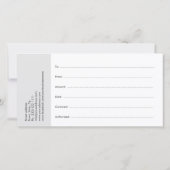 Carte De Remerciements Extensions Eyelash Certificat cadeau Parties scint (Dos)