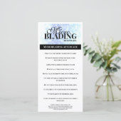 Carte De Remerciements Eyebrow Afcare Simple Black White Instruction (Debout devant)