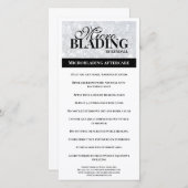 Carte De Remerciements Eyebrow Aftercare Simple Black Silver Instruction (Devant / Derrière)