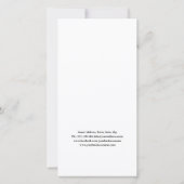 Carte De Remerciements Eyebrow Aftercare Simple Blanc Gras (Dos)