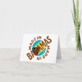 Carte De Remerciements Fabriqué Aux Bahamas (Devant)