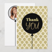 Carte De Remerciements Fabuleux 50 Gold Anniversaire (Devant / Derrière)