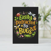 Carte De Remerciements Facilement distrait par les insectes (Debout devant)