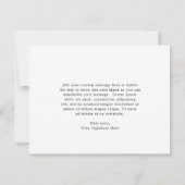 Carte De Remerciements Faire Aquarelle Fleurs Violettes Obsèques Sympathi (Dos)