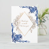 Carte de remerciements faire-part de mariage (Debout devant)