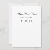 Carte De Remerciements Faire part de mariage avec superposition de dentel (Dos)