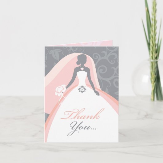 Carte De Remerciements Faire part de Remerciement pour une Baby Shower (Devant)