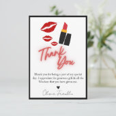 Carte De Remerciements Faire ses adieux à la demoiselle d'honneur (Debout devant)