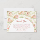 Carte De Remerciements Fairy Garden First Birthday (Devant)