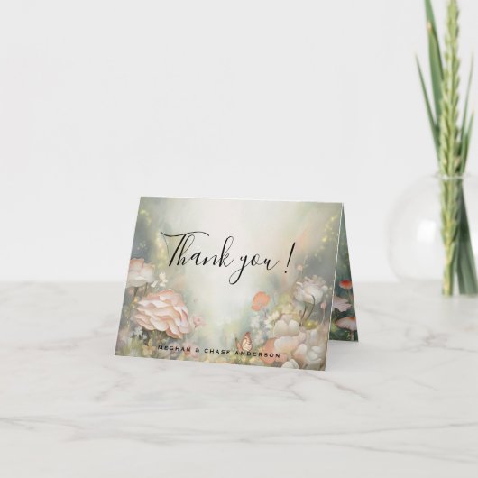 Carte De Remerciements Fairy Tale Woodland Fairycore Romance (Devant)