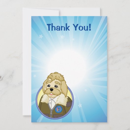 Carte De Remerciements Fait d'Arte (Devant)