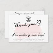 Carte De Remerciements Fait Notre Jour Modifiable Code de réduction pour  (Devant / Derrière)