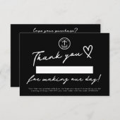 Carte De Remerciements Fait Notre Jour Modifiable Code de réduction pour (Devant / Derrière)