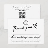 Carte De Remerciements Fait Notre Jour Modifiable Code de réduction pour  (Devant / Derrière)