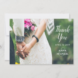 Carte de remerciements fait sur commande de