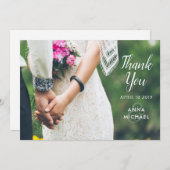 Carte de remerciements fait sur commande de (Devant / Derrière)