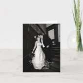 Carte de remerciements fait sur commande de (Devant)