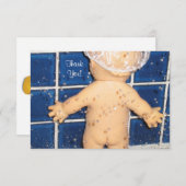 Carte de remerciements fait sur commande de baby (Devant / Derrière)