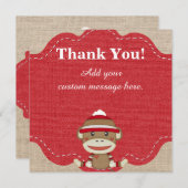 Carte de remerciements fait sur commande de cadeau (Devant / Derrière)