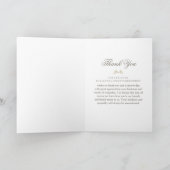 Carte de remerciements fait sur commande floral (Intérieur)