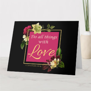Carte De Remerciements Faith Femmes Floral : Faites toutes les choses ave