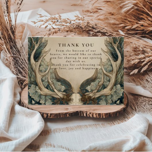 Carte De Remerciements Fall Harvest Woodland Wedding