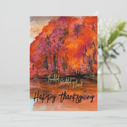 Carte De Remerciements Fall Splendor Note Card (Debout devant)