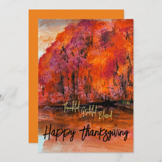 Carte De Remerciements Fall Splendor Note Card (Devant / Derrière)