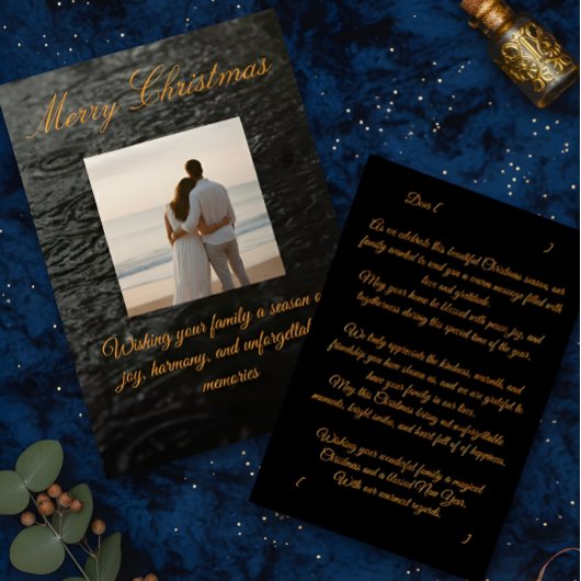 Carte De Remerciements Family Christmas Card – Editable Design