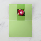 Carte De Remerciements Fancy Orchiid Rouge (Intérieur)