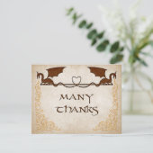 Carte De Remerciements Fantaisie de joueur de dragon (Debout devant)