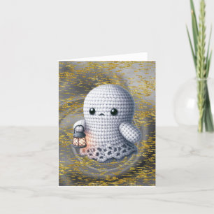 Carte De Remerciements Fantôme Crochet avec blanc de lanterne