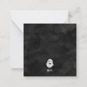 Carte de remerciements fantôme éffrayant (Dos)