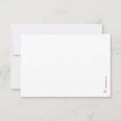 Carte De Remerciements Fard Roseaux Mariage Peint à la Main 01 (Dos)