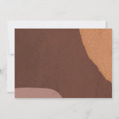 Carte De Remerciements Faune Abstraite De Feuilles D'Orange Rouille Enreg (Dos)