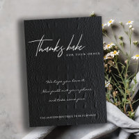 FAUX BLACK LEATHER ENTREPRISE LOGO