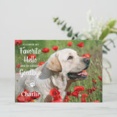 Carte De Remerciements Favori Hello Hardest Adieu animal de compagnie Sym (Debout devant)