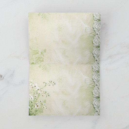 Carte de remerciements Fée de Forêt Enchantée (Intérieur)