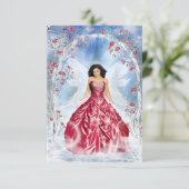 Carte De Remerciements Fée de glace (Debout devant)