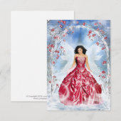 Carte De Remerciements Fée de glace (Devant / Derrière)