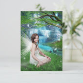 Carte De Remerciements Fée de la nature (Debout devant)