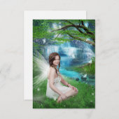 Carte De Remerciements Fée de la nature (Devant / Derrière)