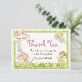 Carte de remerciements féerique de fête (Debout devant)