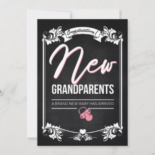 Carte De Remerciements Félicitations aux nouveaux grands-parents / Nouvel