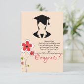 Carte De Remerciements Félicitations pour la remise des diplômes (Debout devant)