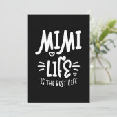 Carte De Remerciements Femens Mimi Life Est La Meilleure Vie Thanksgiving (Debout devant)